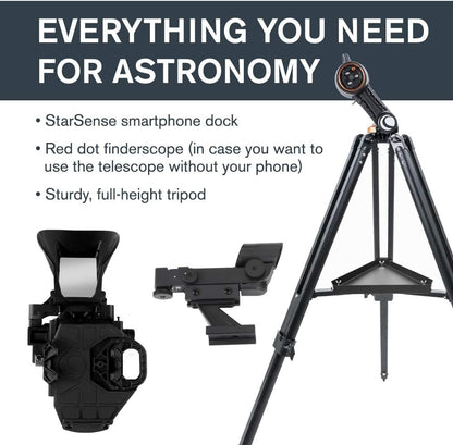 Starsense Explorer DX 130AZ Smartphone App-Enabled Telescope – Works with Starsense App to Help You Find Stars, Planets & More – 130Mm Newtonian Reflector – Iphone/Android Compatible