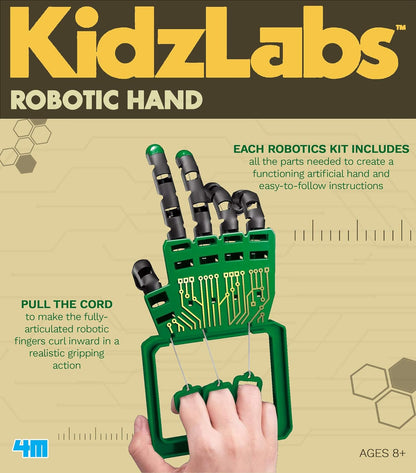 Kidzlabs Robotic Hand Kit, Build Your Own Robotic Hand, for Boys & Girls Ages 8+