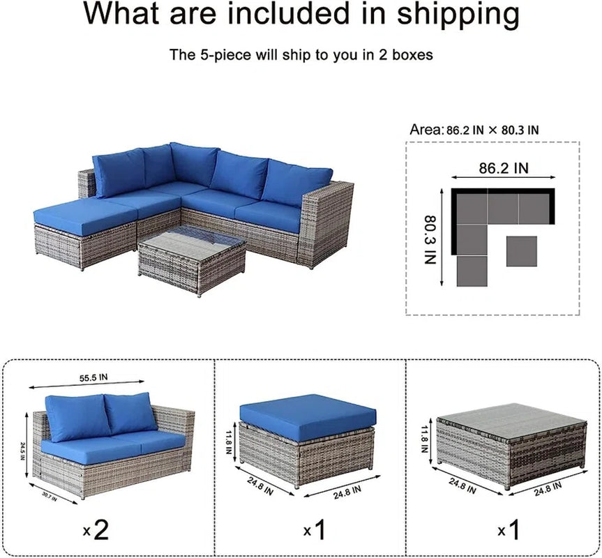 Salkeld Sectional Seating Group with Cushions