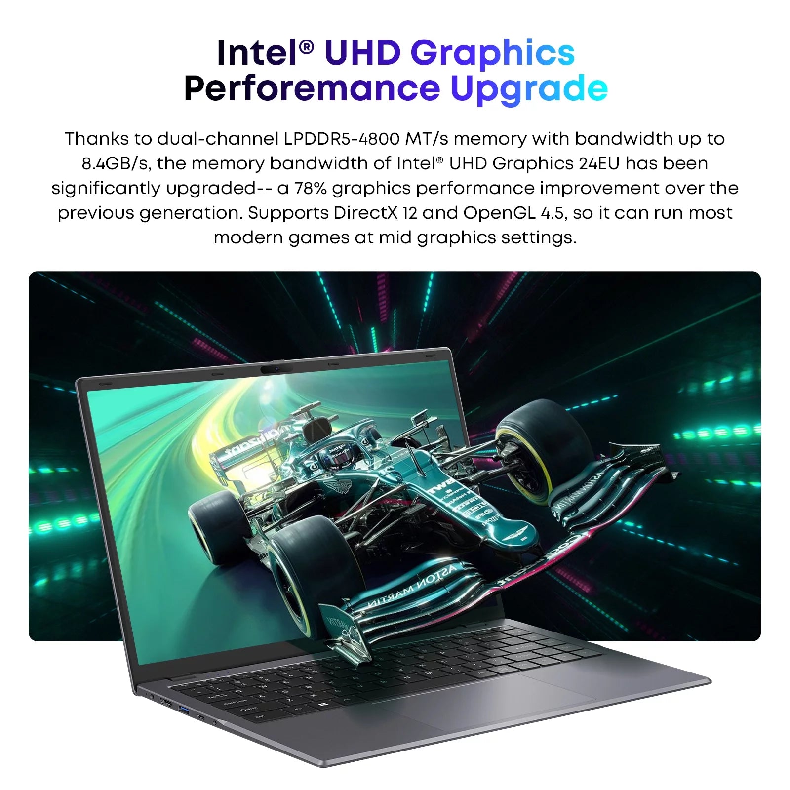 Gemibook Xpro 14" Laptop,256Gb SSD 8GB Ram,12Th Gen Intel Alder Lake N100(Up to 3.4Ghz),Windows 11 Notebook Gaming Computer,2160*1440 IPS Display,Wi-Fi,Bluetooth 5.1,Full Metal