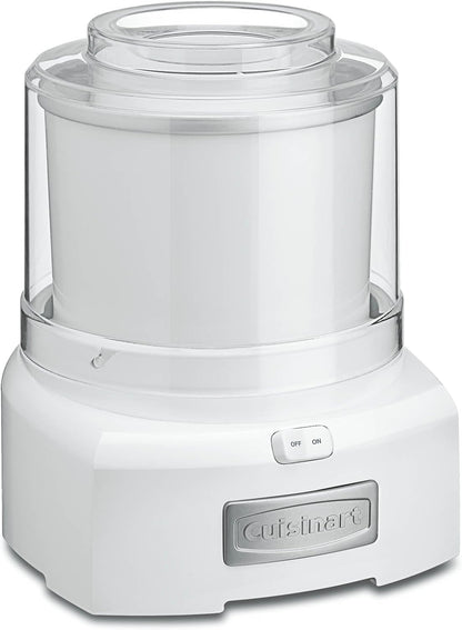 Ice Cream Maker Machine, 1.5 Quart Sorbet, Frozen Yogurt Maker, Double Insulated, White, ICE-21P1