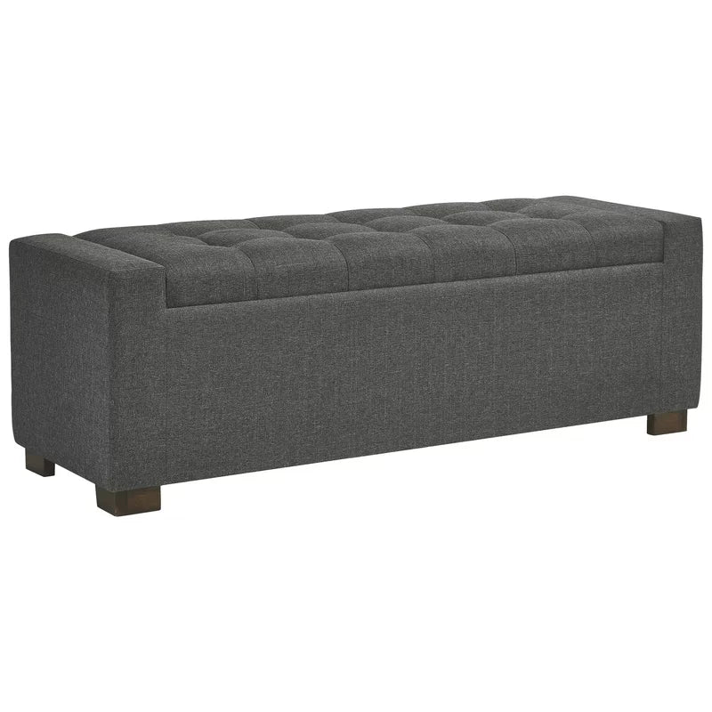 Allure Polyester Upholstered Storage Bench