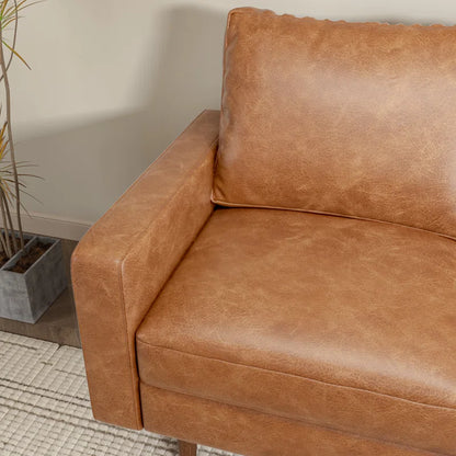 Dover 58'' Faux Leather Loveseat