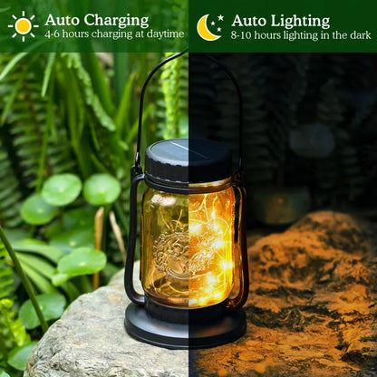 10'' Solar Powered Integrated LED Outdoor Lantern