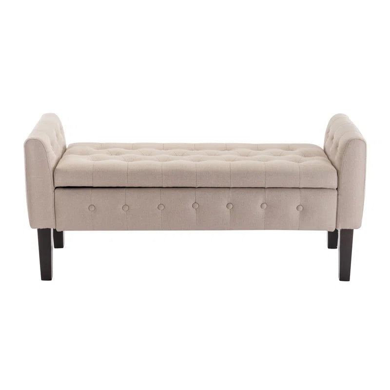 Anvee Polyester Blend Upholstered Storage Bench