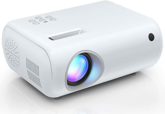Mini Projector,  2024 Upgraded Portable Projector with 9000 Lux and Full HD 1080P, Movie Projector Compatible with Ios/Android Phone/Tablet/Laptop/Pc/Tv Stick/Box/Usb Drive/Dvd/Game Console