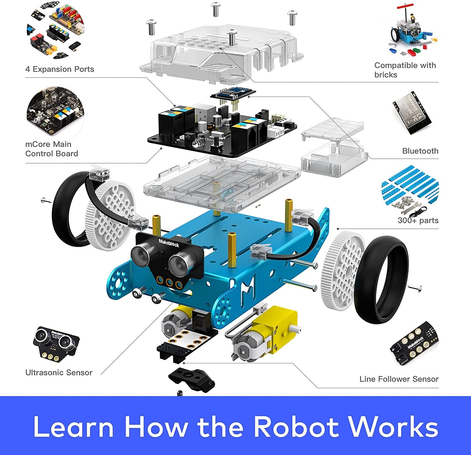 Mbot Robot Kit STEM Toy for Kids to Learn Programming