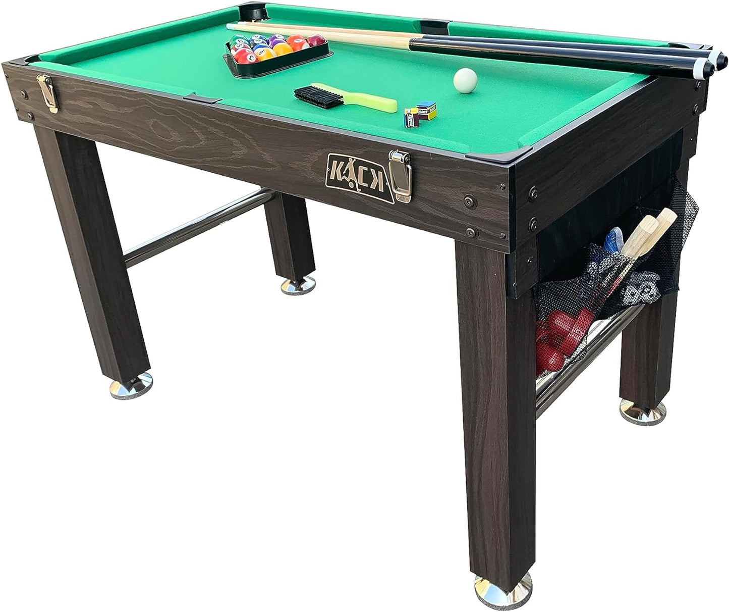 Minotaur 48" 5-In-1 Multi-Game Table - Combo Game Table Set - Foosball, Glide Hockey, Billiards/Pool, Table Tennis, and Basketball for Home, Game Room, Friends and Family!