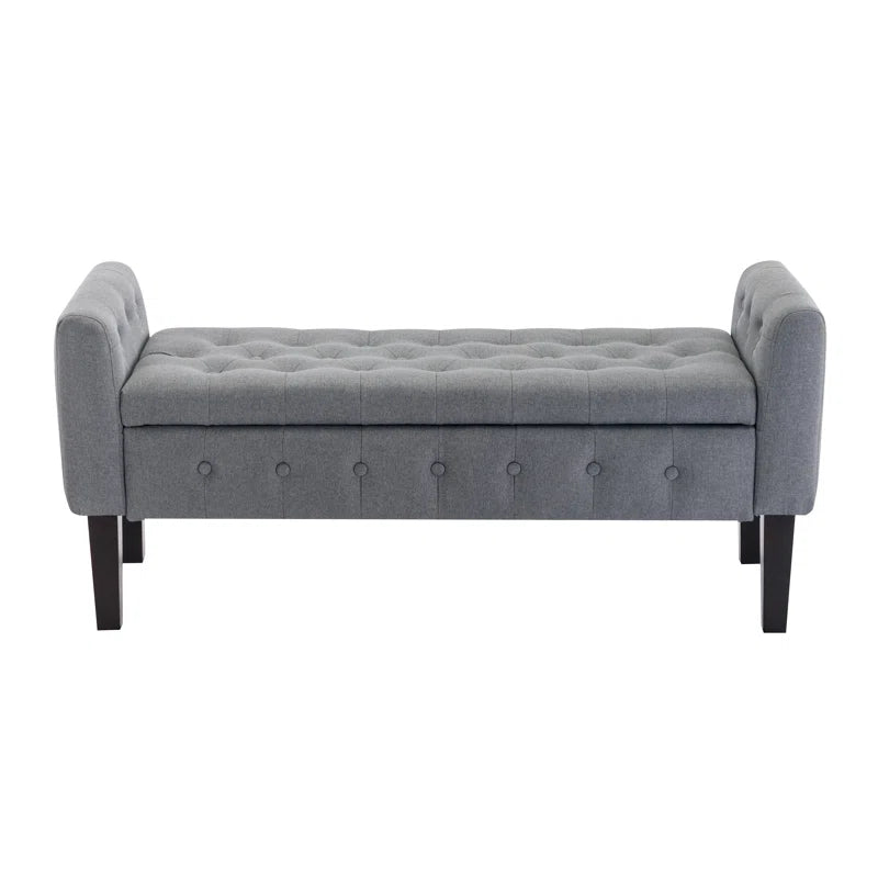 Anvee Polyester Blend Upholstered Storage Bench