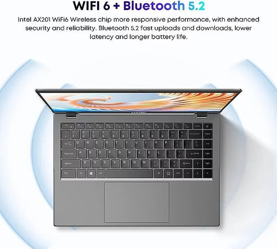 Gemibook Xpro 14" Laptop,256Gb SSD 8GB Ram,Windows 11,12Th Gen Intel Alder Lake N100,2023 Upgrade Ultra Thin Notebook Gaming Computer,2160*1440 IPS Display,Wi-Fi,Bluetooth 5.1