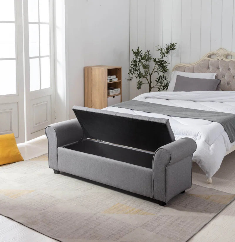 Landaverde Fabric Upholstered Storage Bench