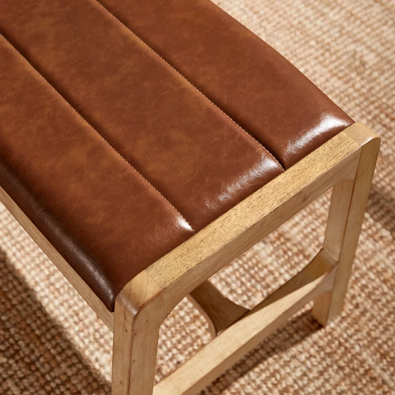 Skovde Faux Leather Upholstered Bench - Design By Technique