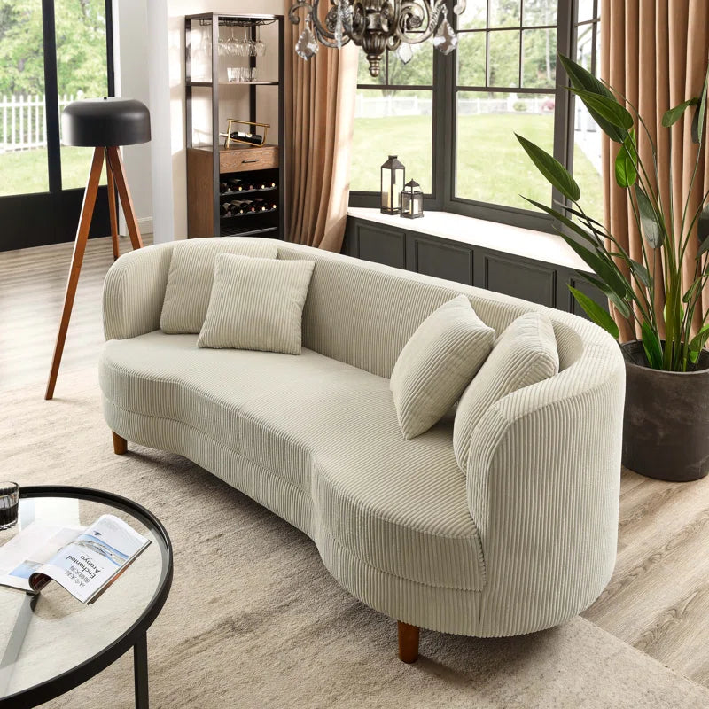 Lutanda 90'' Corduroy Sofa