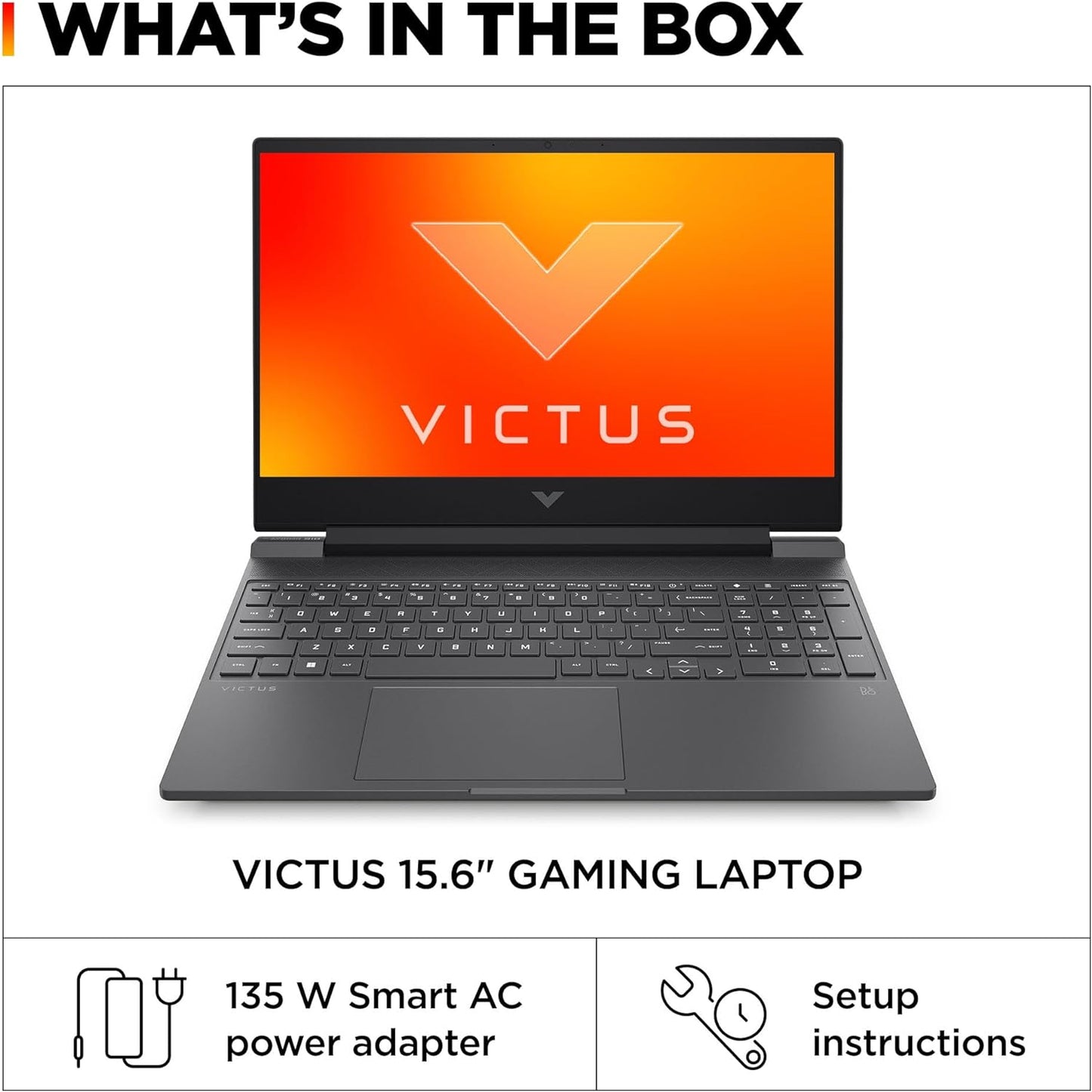 Victus 15.6 Inch Laptop, FHD 144Hz Display, Intel Core I5-12450H, 8 GB RAM, 512 GB SSD, NVIDIA Geforce RTX 2050 GPU (4 GB Dedicated), Windows 11 Home, 15-Fa1029Nr (2024)