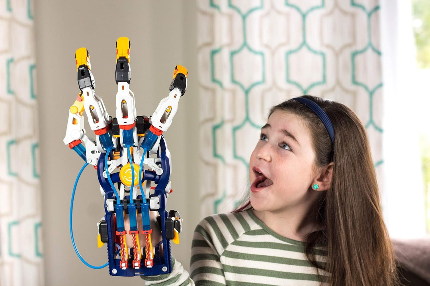 Mega Cyborg Hand STEM Experiment Kit | Build Your Own GIANT Hydraulic Amazing Gripping Capabilities Adjustable for Different Sizes Learn Pneumatic Systems