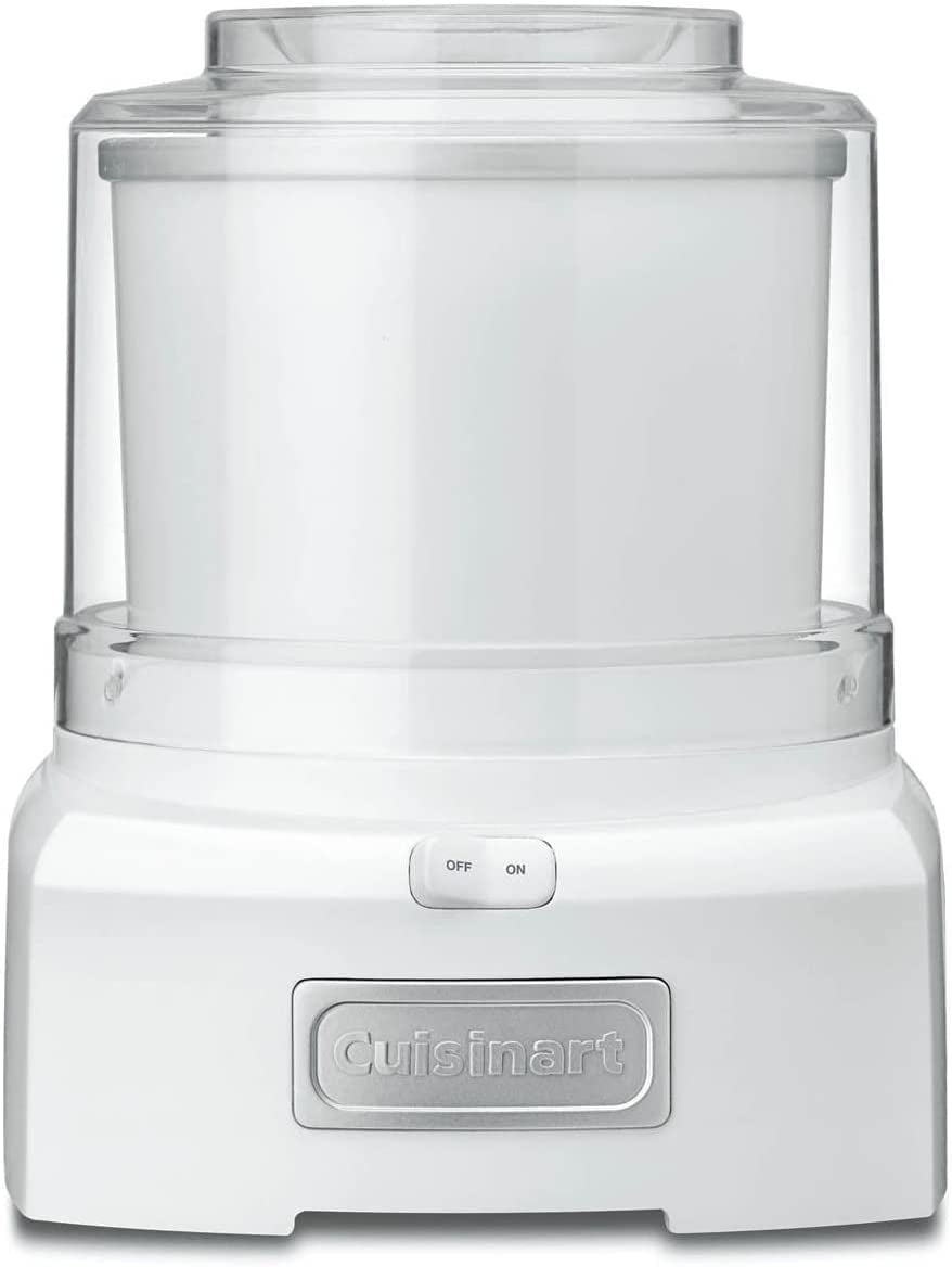 Ice Cream Maker Machine, 1.5 Quart Sorbet, Frozen Yogurt Maker, Double Insulated, White, ICE-21P1