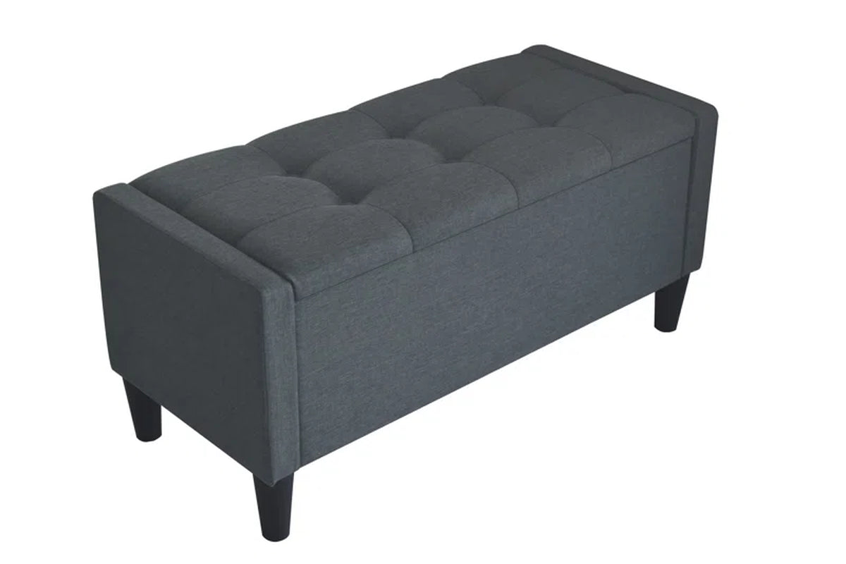 Friesen Polyester Blend Upholstered Storage Bench