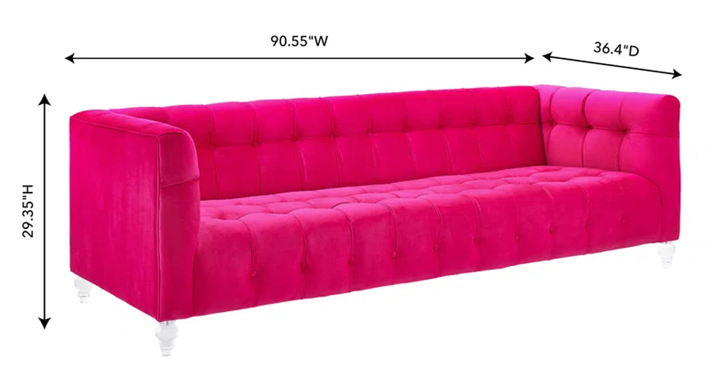 Doyon 90.55'' Velvet Sofa