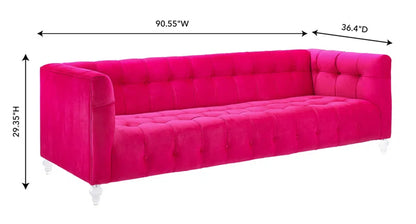 Doyon 90.55'' Velvet Sofa