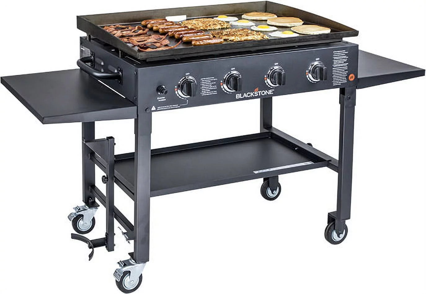 4-Burner 36" Griddle Cooking Station W/ Rear Grease Management