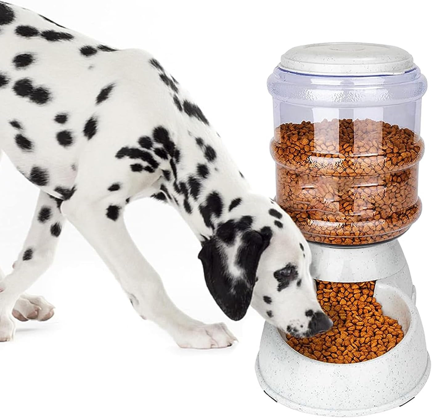 Automatic Dog Feeders for Large Dogs,3 Gallon Gravity Dog Feeder Large Breed,Automatic Cat Feeder Food Dispenser,Large Dog Food Dispenser Pet Feeder Station,Gravity Feeder for Dogs Cats