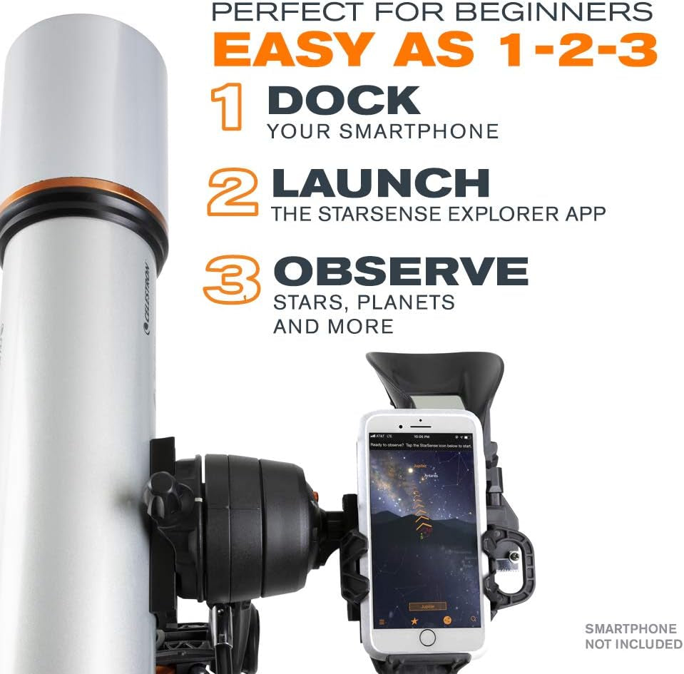 – Starsense Explorer DX 102AZ Smartphone App-Enabled Telescope – Works with Starsense App to Help You Find Stars, Planets & More – 102Mm Refractor – Iphone/Android Compatible