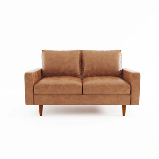 Dover 58'' Faux Leather Loveseat