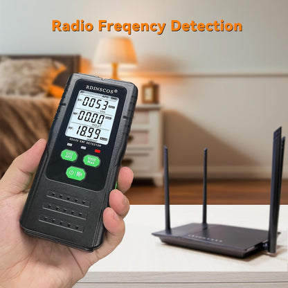 EMF Meter, 3 In1 Electromagnetic Electric Magnetic Radio Frequency Field Detector Hand-Held Digital LCD EMF Detector, Great Tester for Home EMF Inspections, Office, Outdoor with a 9V Battery (RD630)