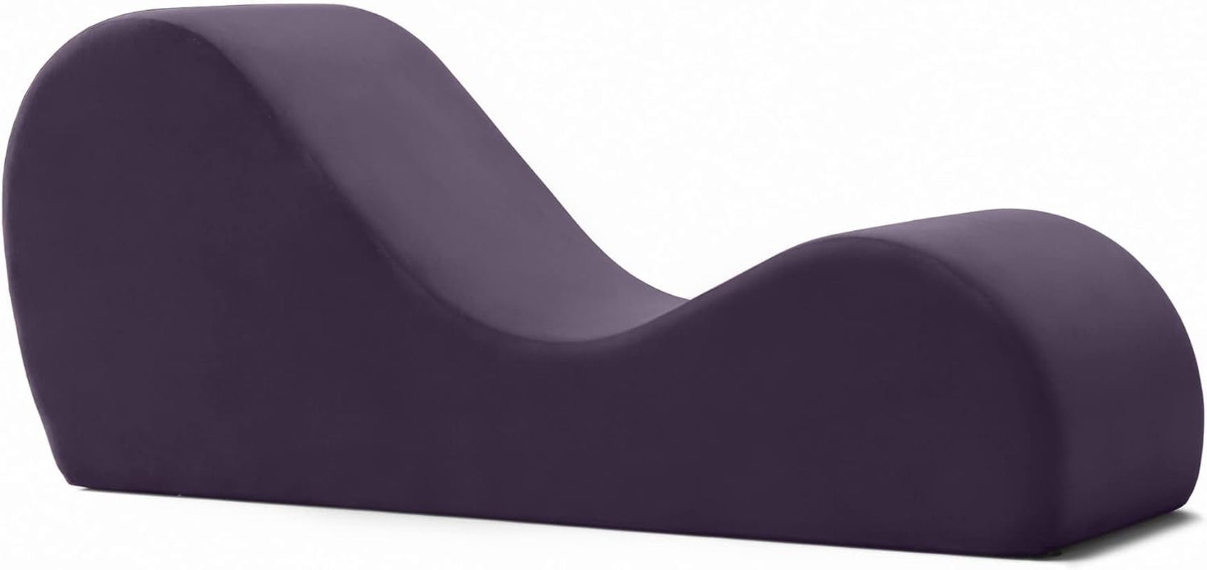 Sleek Chaise Lounge for Yoga-Made in the Usa-For Stretching, Relaxation, Exercise & More, 60D X 18W X 26H Inch, Aubergine