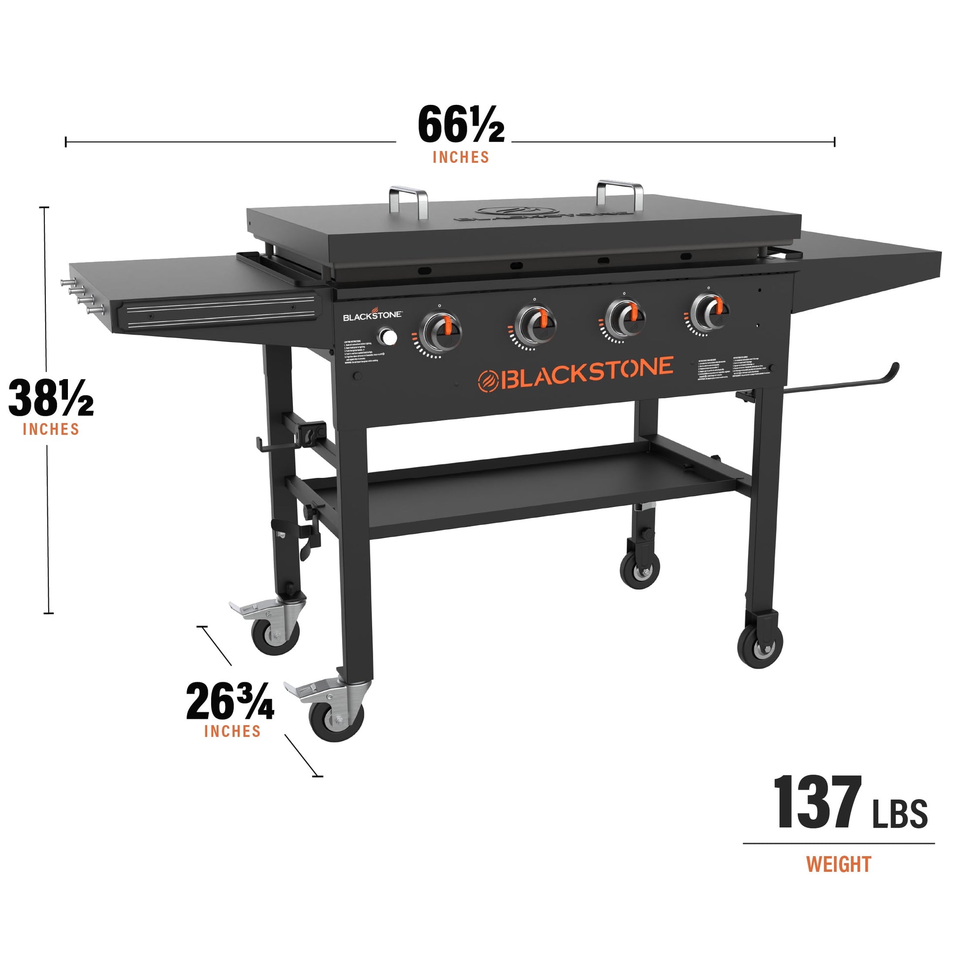 Original 4-Burner 36" Propane Omnivore Griddle with Hard Cover