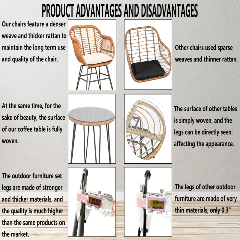 Virgie 2 - Person Outdoor Seating Group with Cushions - Design By Technique