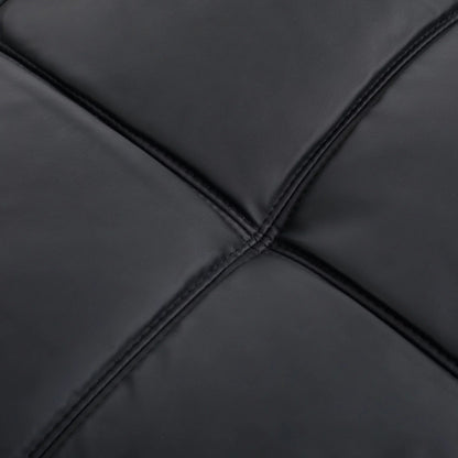 Memory Foam Futon, Black Faux Leather - Design By Technique