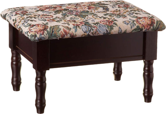 Foot Stool, 13.2"D X 17.84"W X 5.12"H, Cherry