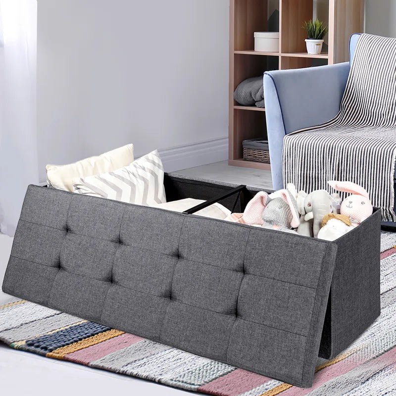 Dawit Oxford Cloth Upholstered Storage Bench