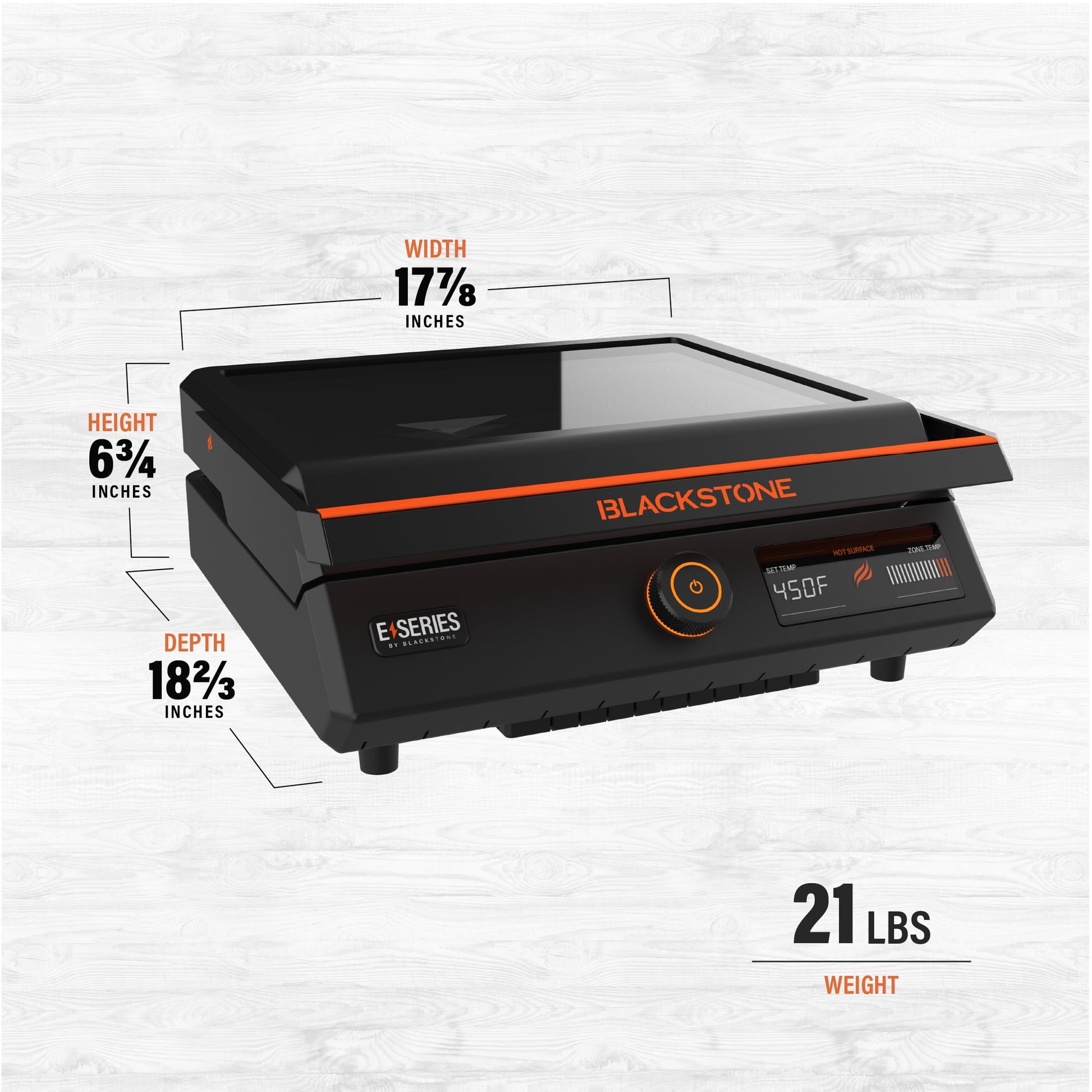 E-Series 17" Electric Tabletop Griddle with Hood