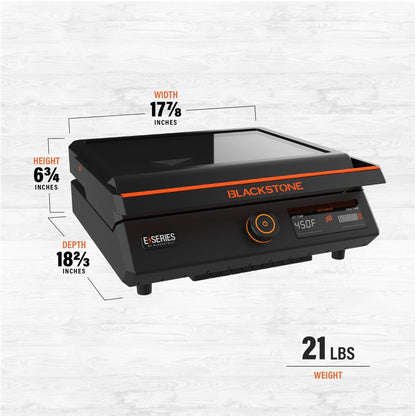 E-Series 17" Electric Tabletop Griddle with Hood