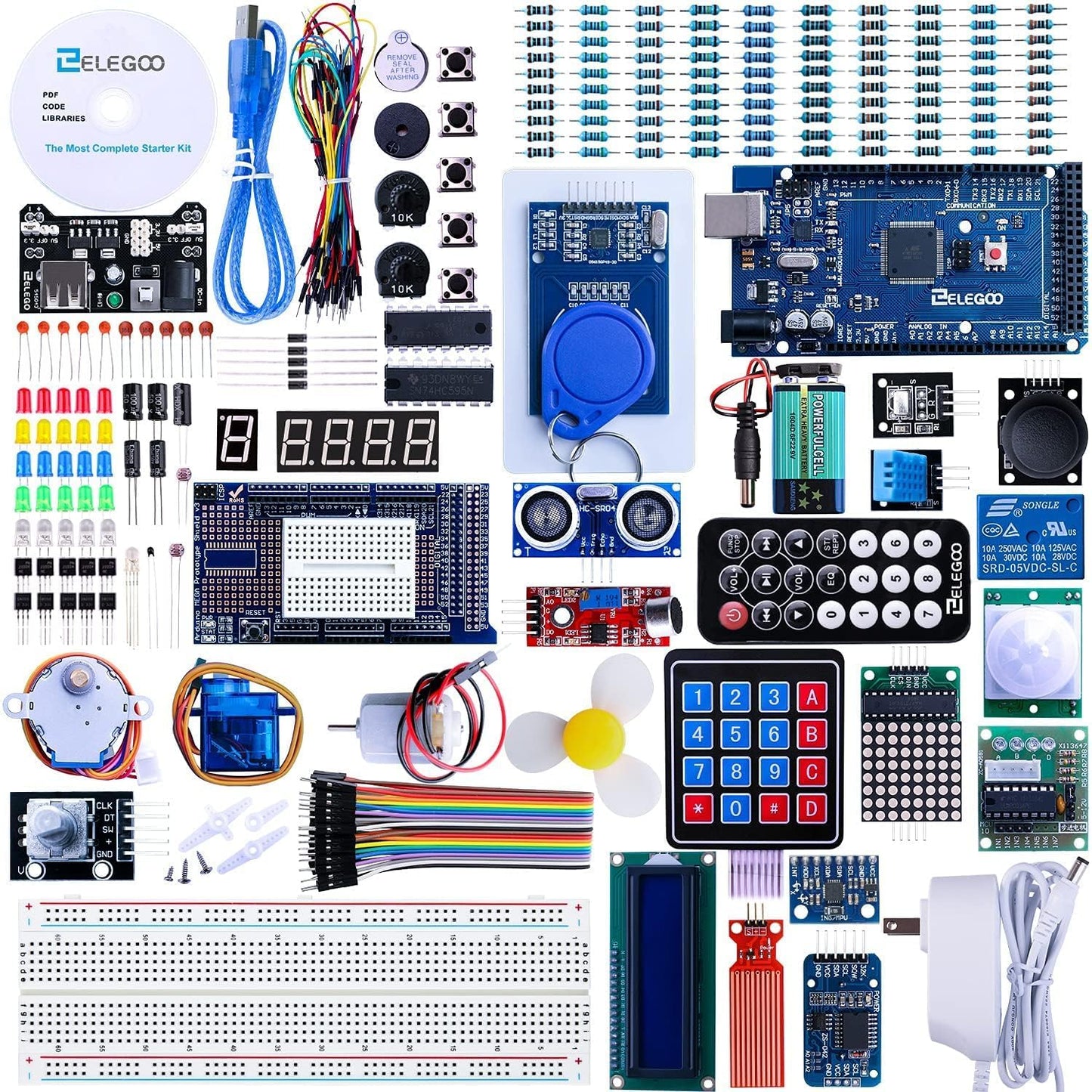 Mega R3 Project the Most Complete Ultimate Starter Kit with Tutorial Compatible with Arduino IDE