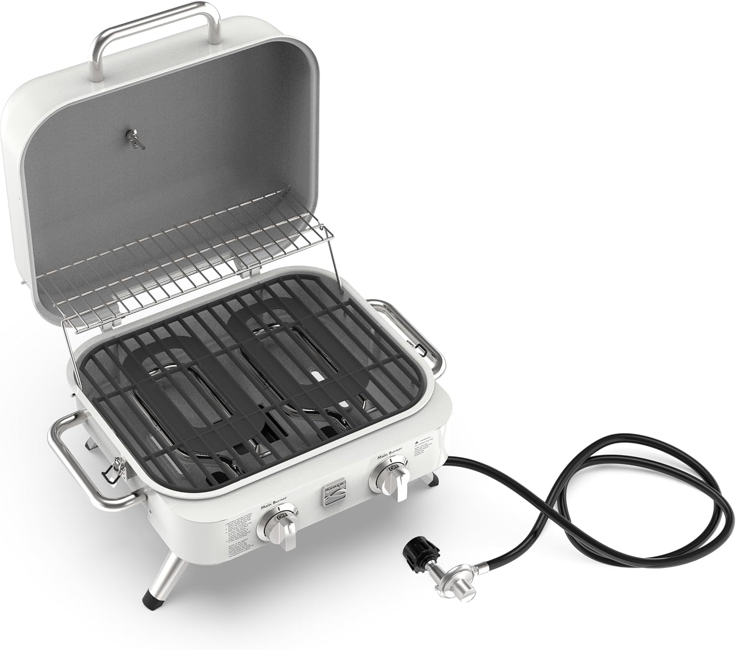 2-Burner Portable Tabletop Retro Gas Grill
