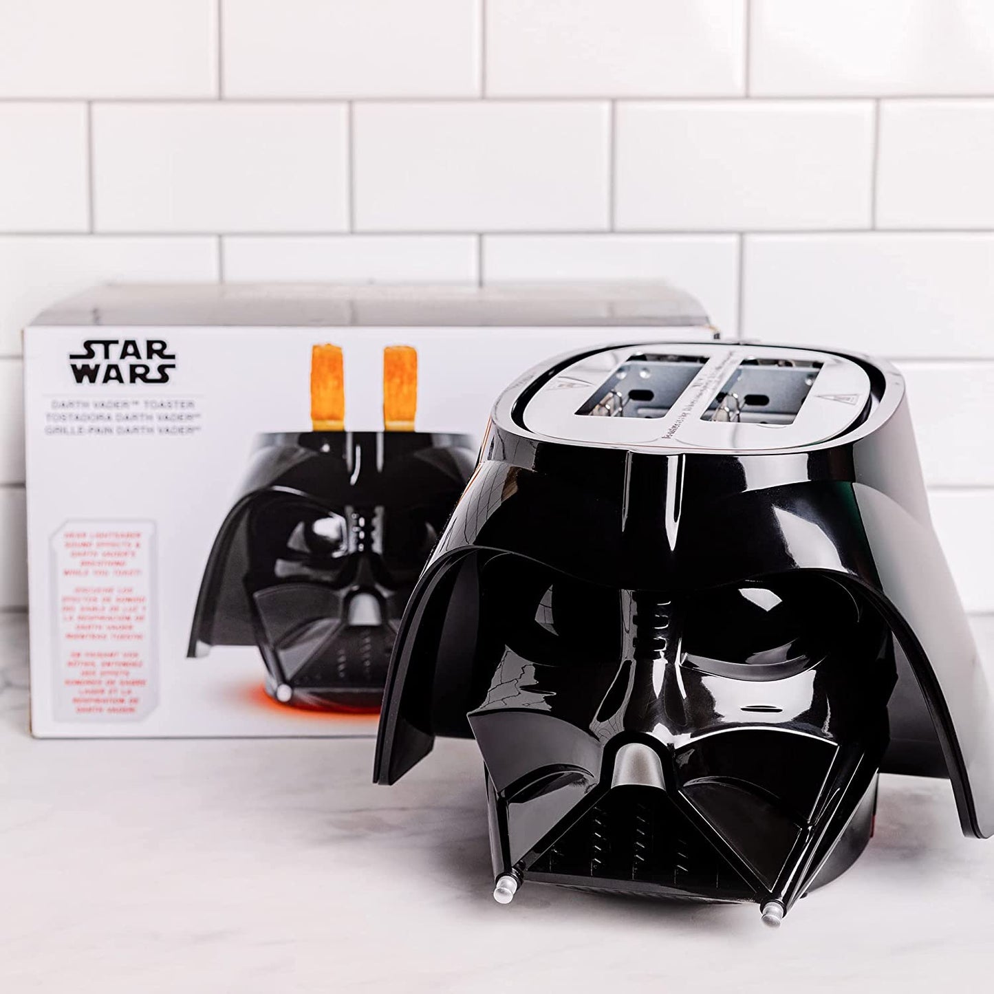 Star Wars Darth Vader Halo Toaster - Lights-Up and Makes Lightsaber Sounds