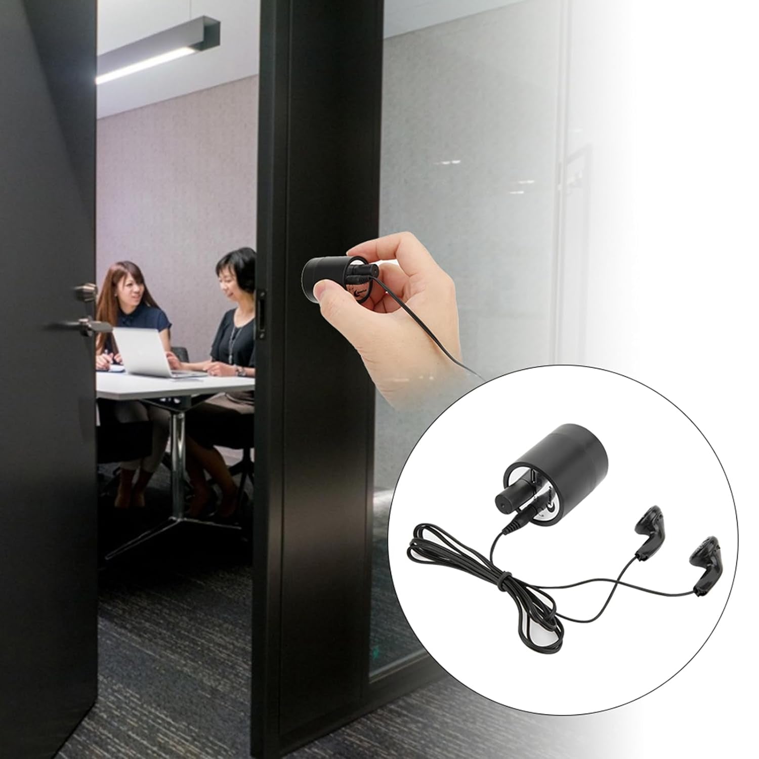 Sound Amplifier, Enhanced Microphone Audio Ear Listening Device Amplifier through Wall/Door Voice Tool