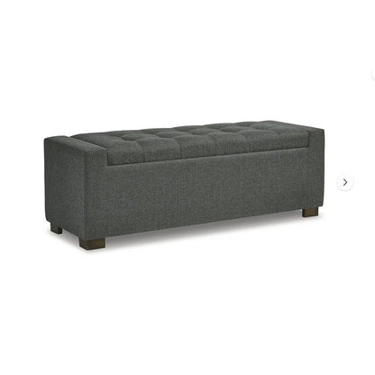 Allure Polyester Upholstered Storage Bench