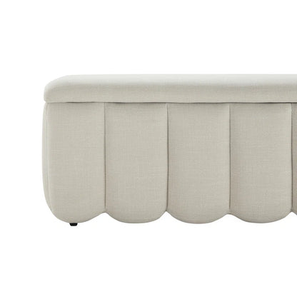 Jeddo Polyester Blend Upholstered Storage Bench