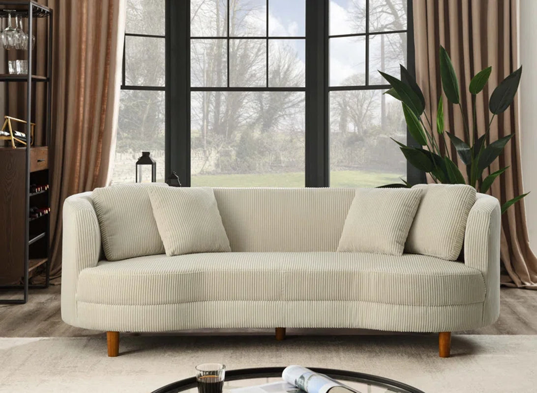 Lutanda 90'' Corduroy Sofa