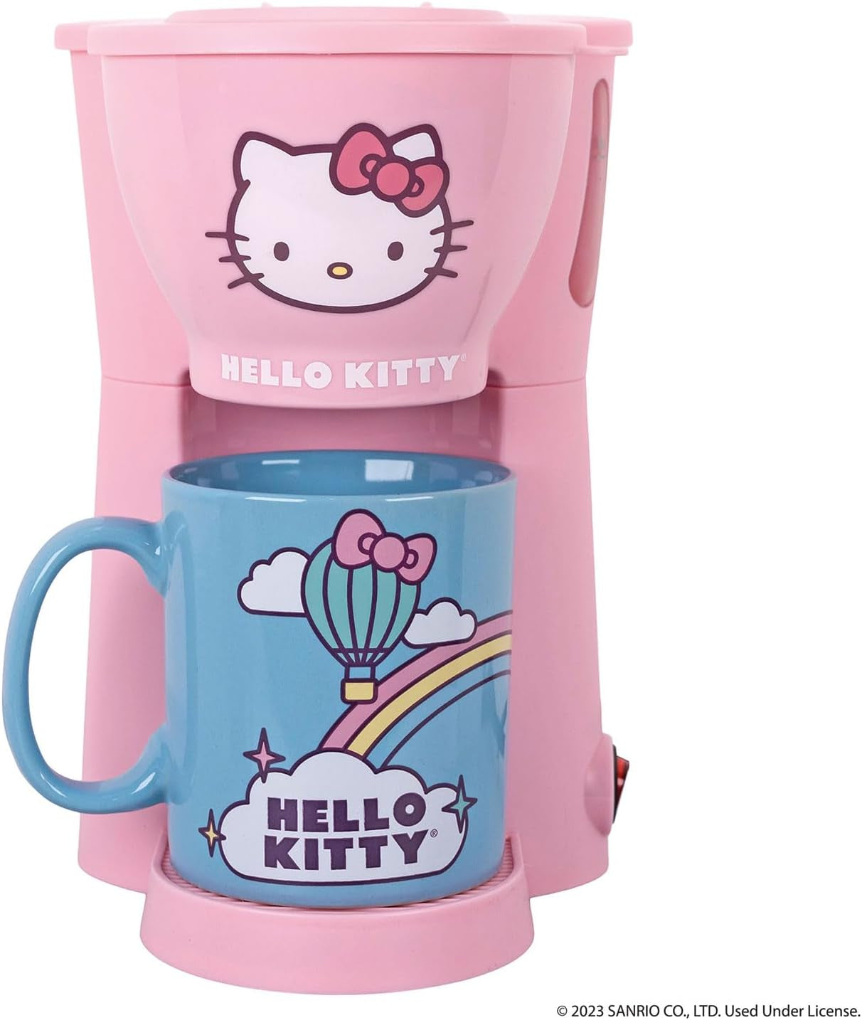 Hello Kitty Coffee Maker Gift Set with 2 Mugs