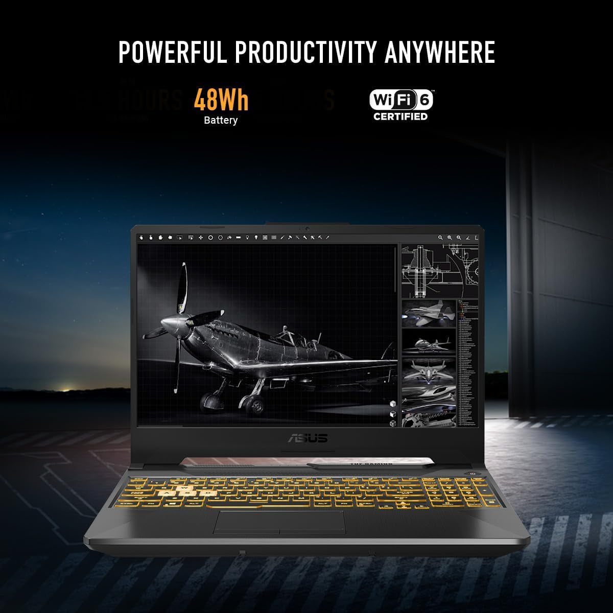 TUF Gaming A15 (2024) Gaming Laptop, 15.6” FHD 144Hz Display, NVIDIA® Geforce RTX™ 2050, AMD Ryzen™ 5 7535HS, 8GB DDR5, 512GB Pcie® Gen4 Nvme™ SSD, Wi-Fi 6, Windows 11, FA506NF-ES51