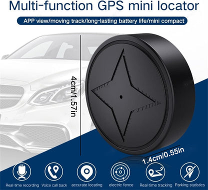 GPS Tracker for Vehicles Strong Magnetic Car Vehicle Tracking Anti-Lost, 2023 New Multi-Function GPS Mini Locator, Monitoring for Professional Vehicles, Black