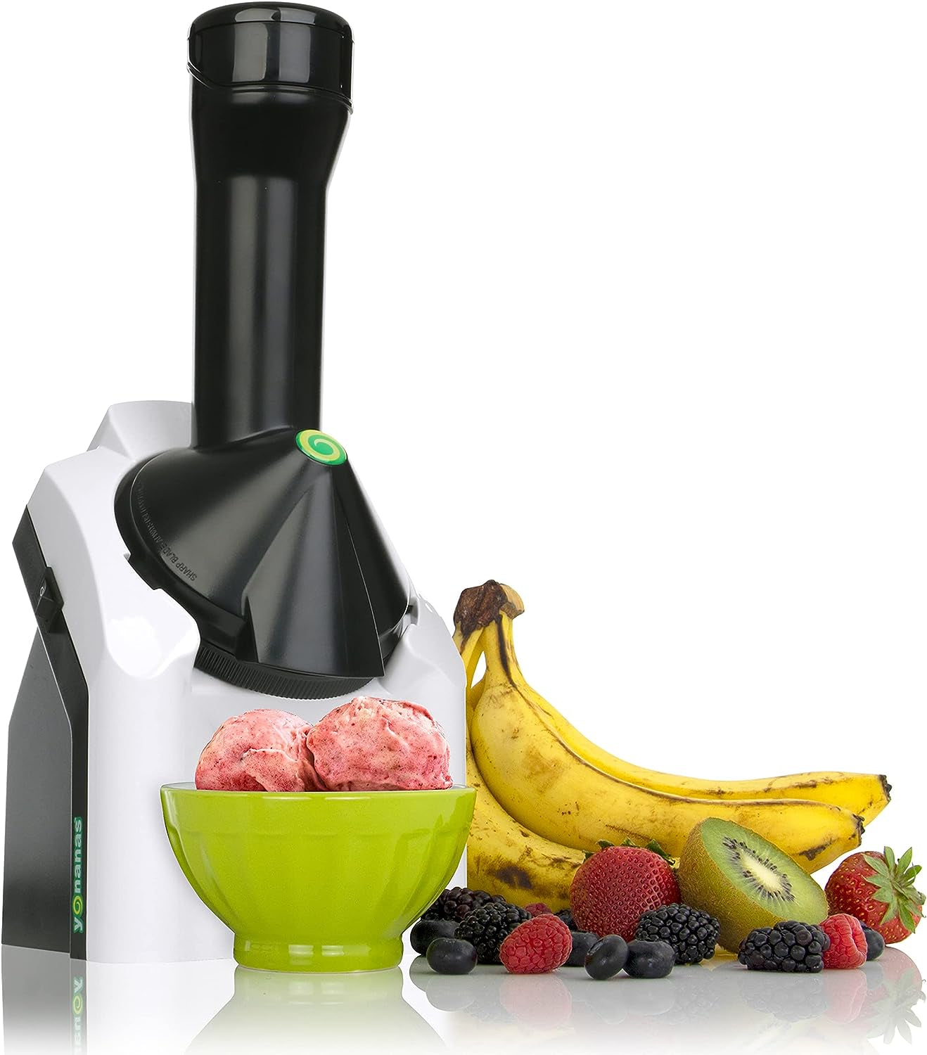 902WH Classic Vegan, Dairy-Free Frozen Fruit Soft Serve Maker, Includes 36 Recipes, 200-Watts, White