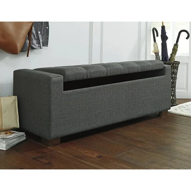 Allure Polyester Upholstered Storage Bench