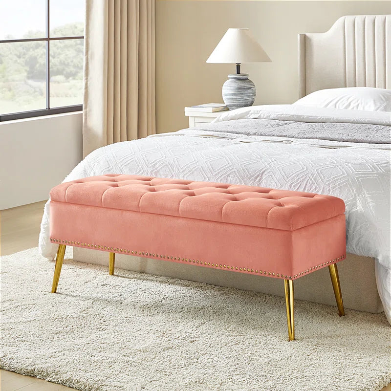 Kajana Upholstered Flip Top Storage Bench