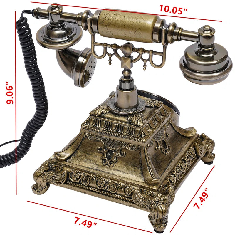 Rotary Dial Corded Telephone